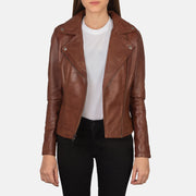 Flashback Blusão Biker de Couro para Mulher – alternate product view 3