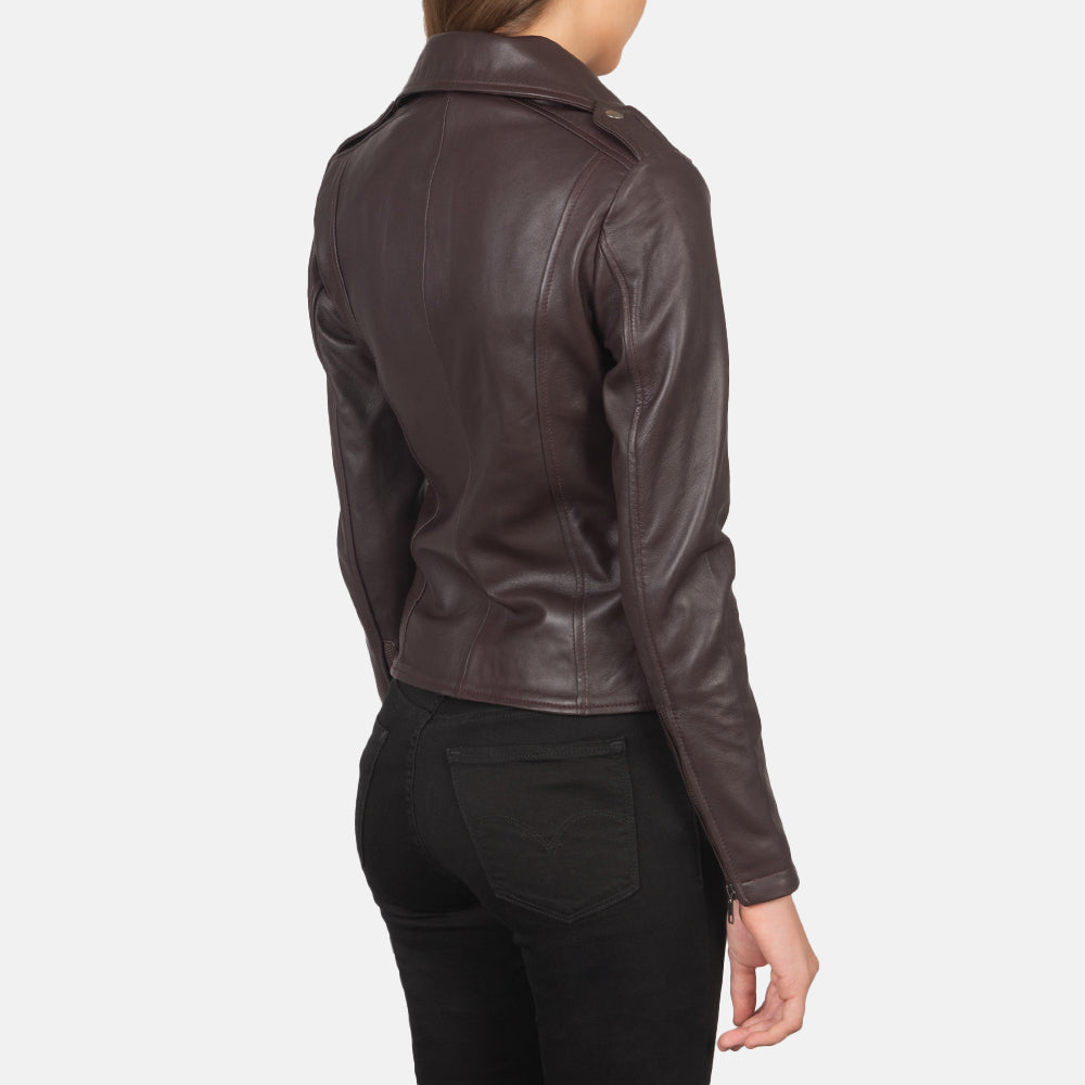 Flashback Blusão Biker de Couro para Mulher – alternate product view 5