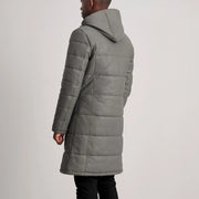 
Floyd Casaco em Couro Caramelo Puffer Jaqueta de Couro para Homem – alternate product view 5