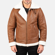 Francis B-3 Preto Blusão Bomber de Couro para Homem – alternate product view 4