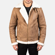 Francis B-3 Preto Blusão Bomber de Couro para Homem – alternate product view 1