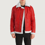 Francis B-3 Preto Blusão Bomber de Couro para Homem – alternate product view 1