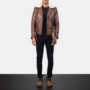 Furton Blusão Biker de Couro para Homem – alternate product view 4