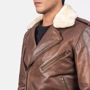 Furton Blusão Biker de Couro para Homem – alternate product view 6