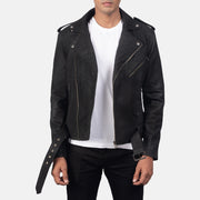 Furton Blusão Biker de Couro para Homem – alternate product view 1