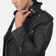 Furton Blusão Biker de Couro para Homem – alternate product view 5