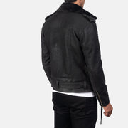 Furton Blusão Biker de Couro para Homem – alternate product view 6