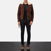Furton Blusão Biker de Couro para Homem – alternate product view 3