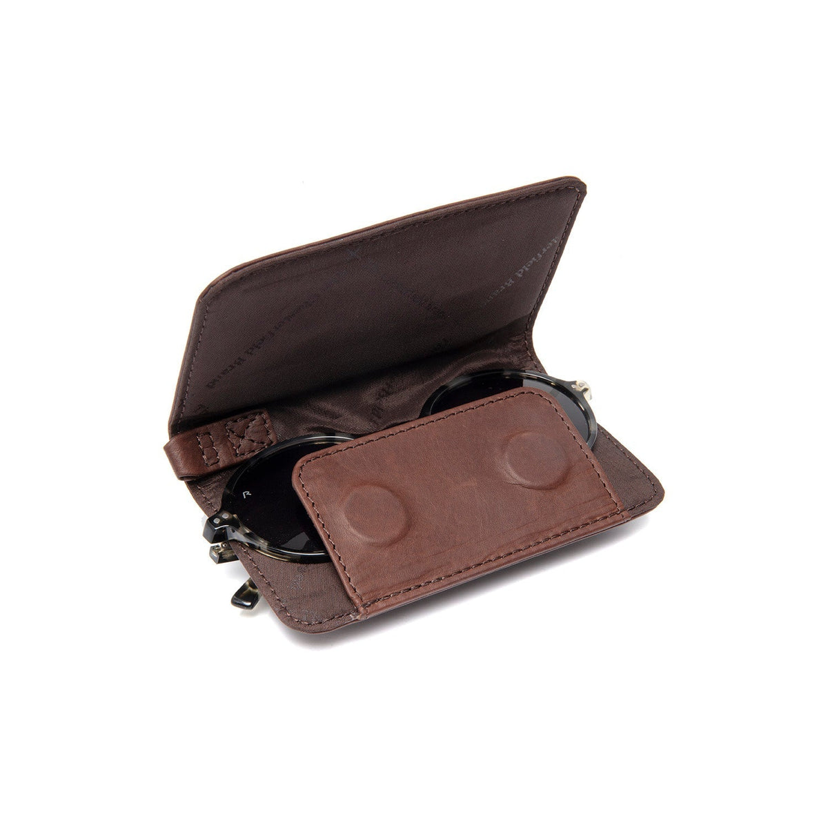 Brown Glasses Case Maplewood para Mulher, front view