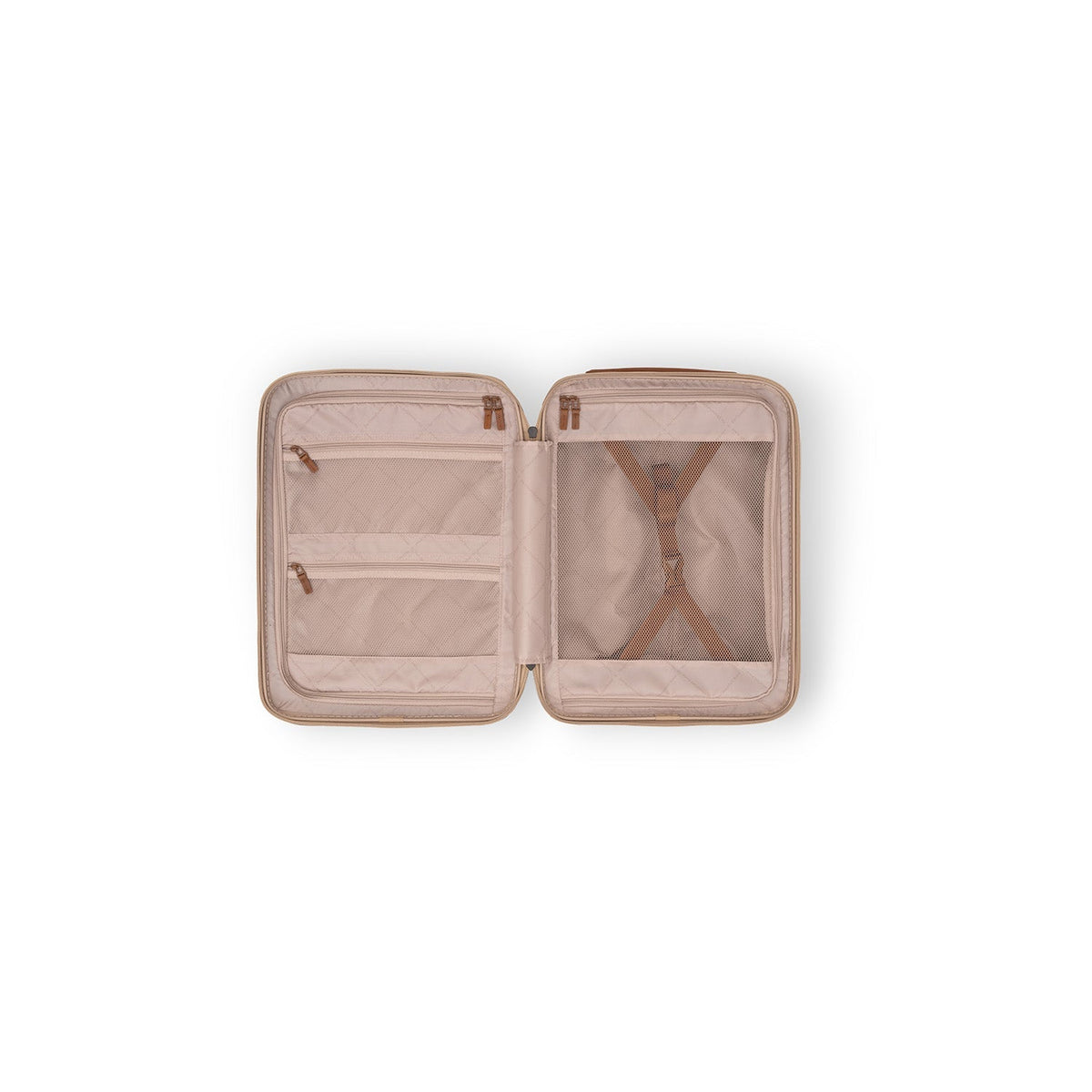 
Vista detalhada of Classic Collar & Heavy-Duty Zipper Hardware on Hand Luggage Suitcase Front Pocket Zuna para Mulher para Mulher