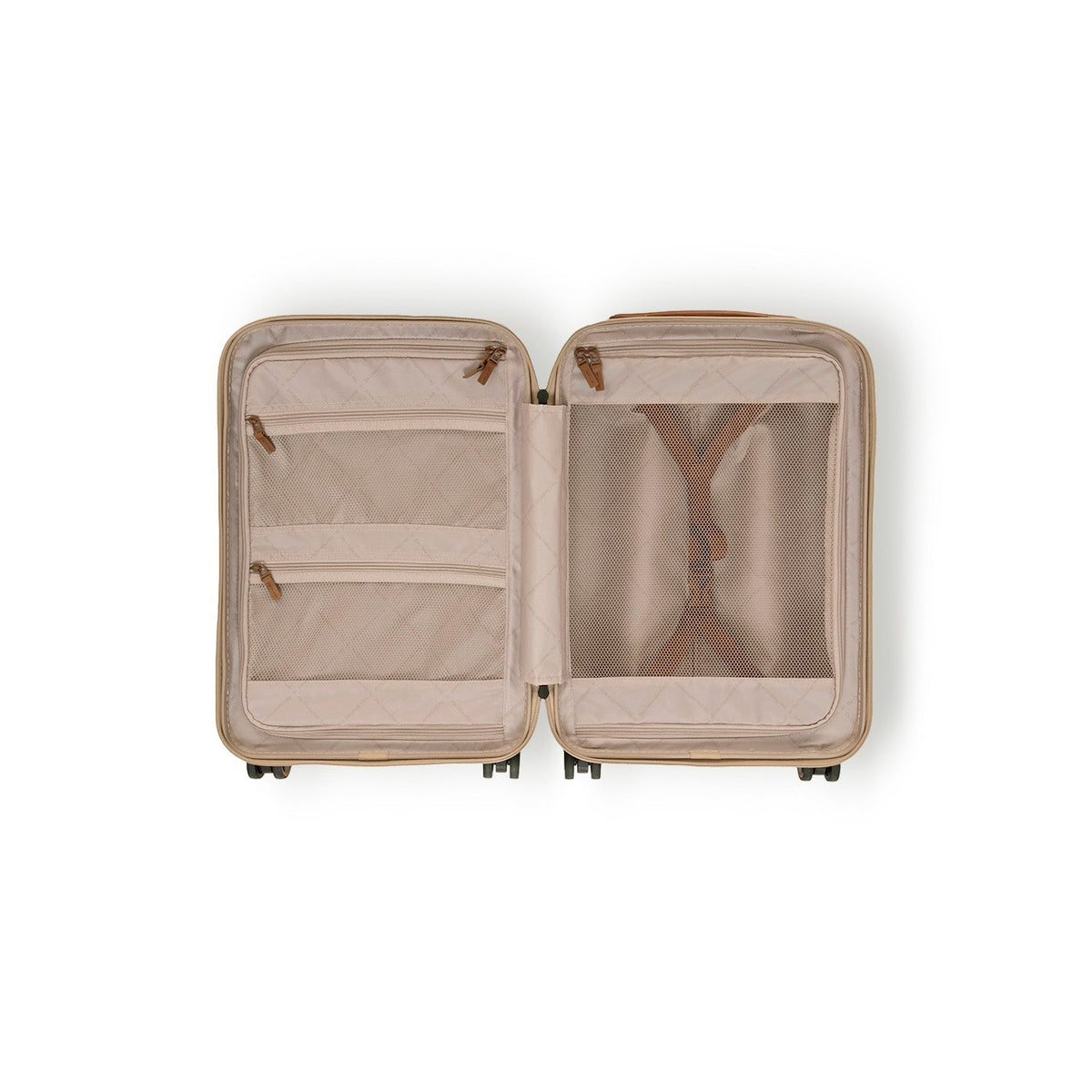 
Vista interior Showing Quilted Viscose Lining & Dois bolsos interiores funcionais