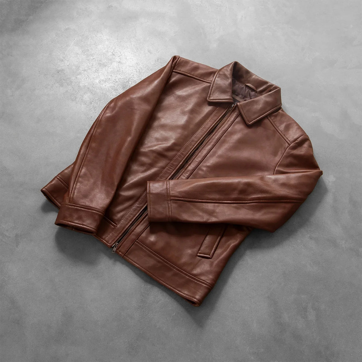 
Inferno Leather Brown Jacket – alternate product view 7