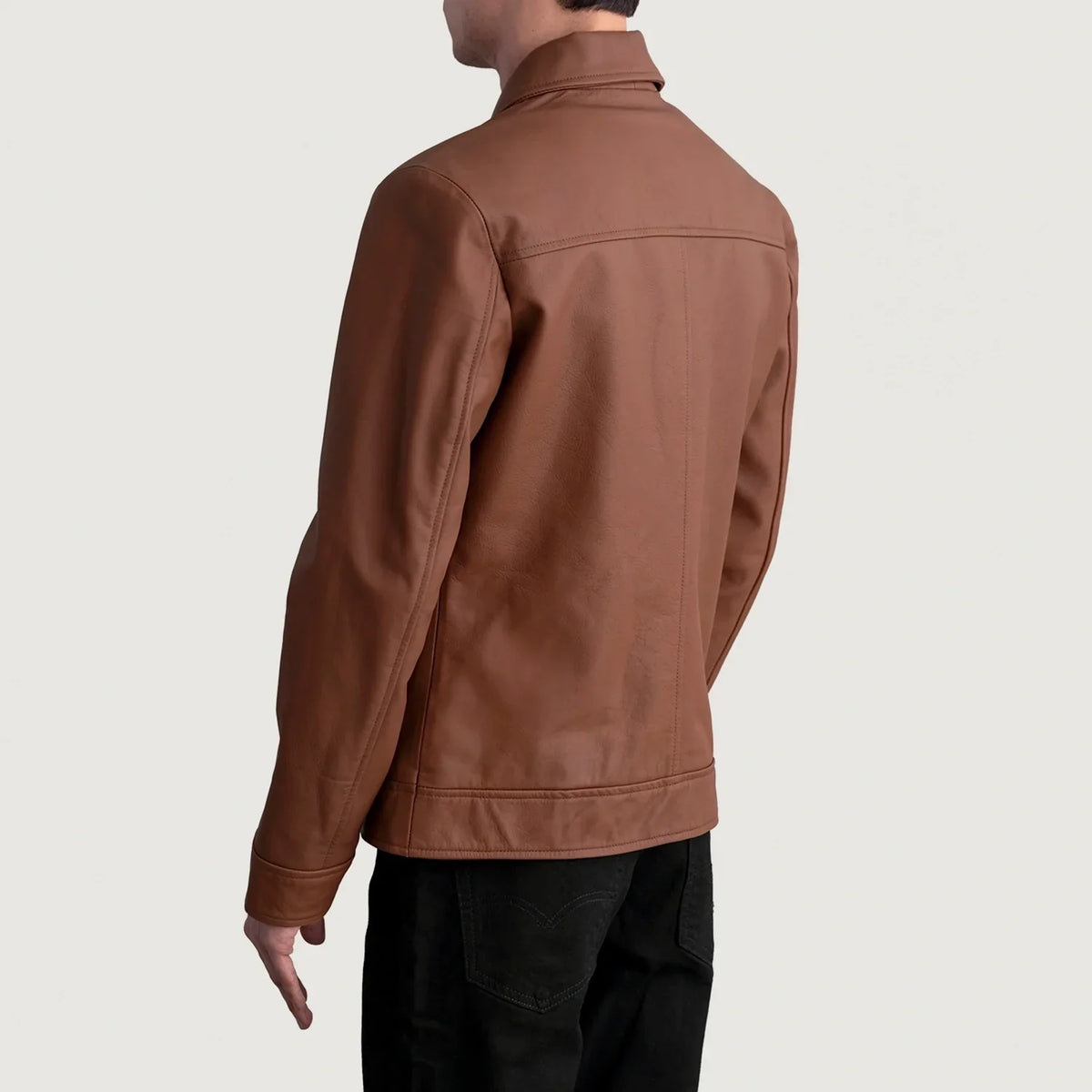 
Inferno Leather Brown Jacket – alternate product view 6