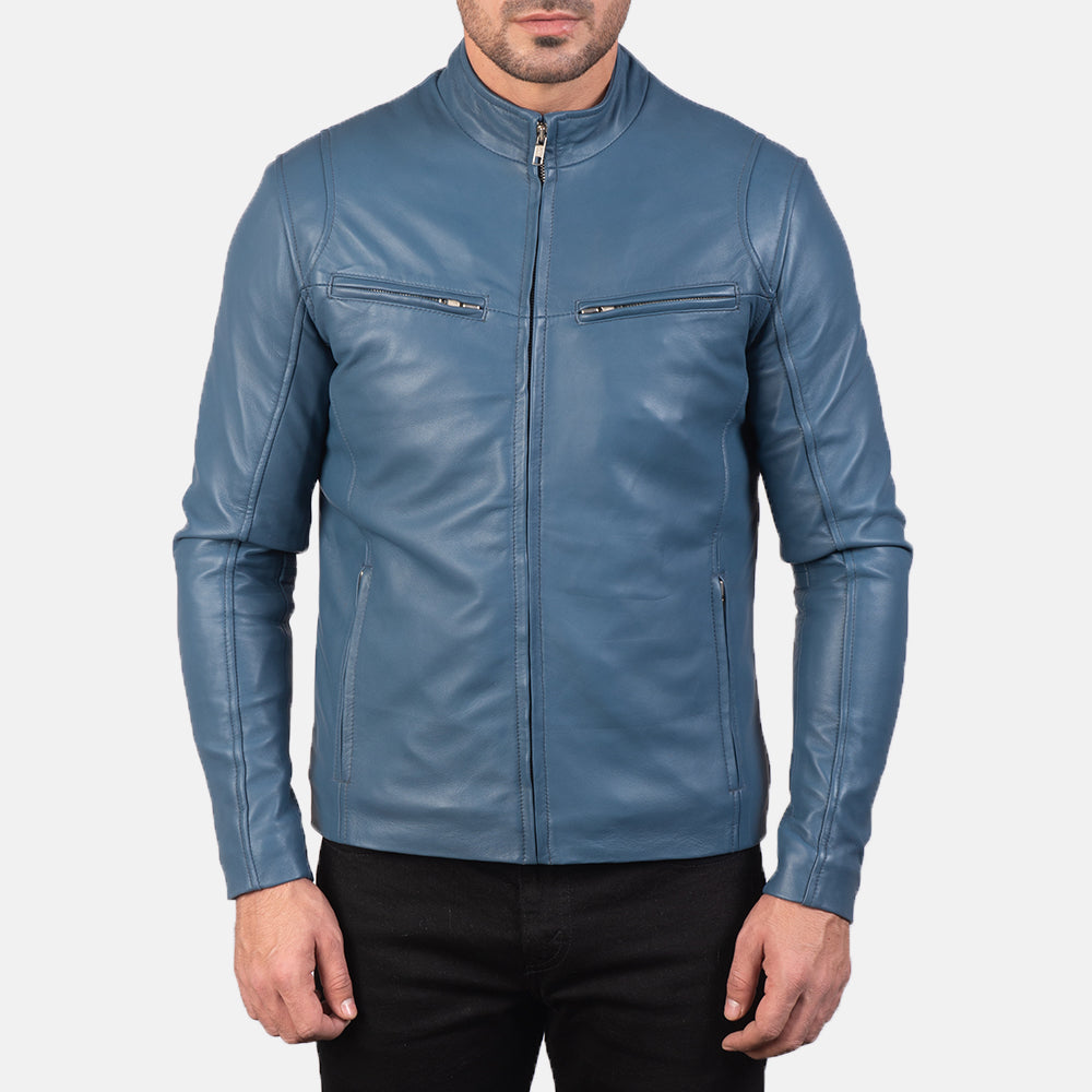 Ionic Blusão Biker de Couro para Homem – alternate product view 4