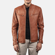 Ionic Blusão Biker de Couro para Homem – alternate product view 1