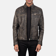 Ionic Blusão Biker de Couro para Homem – alternate product view 1