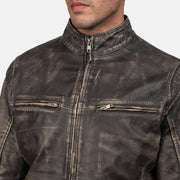 Ionic Blusão Biker de Couro para Homem – alternate product view 5