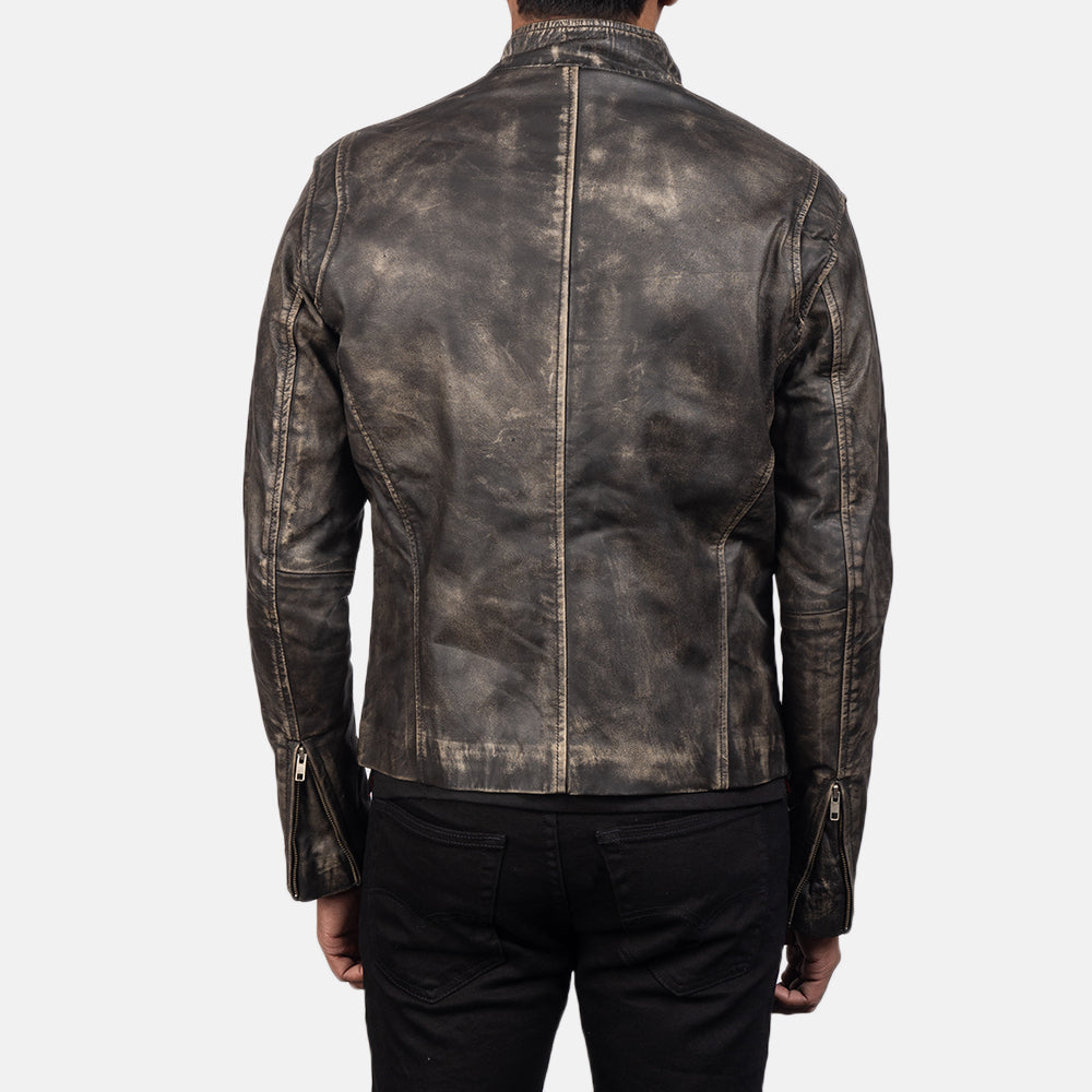 Ionic Blusão Biker de Couro para Homem – alternate product view 6