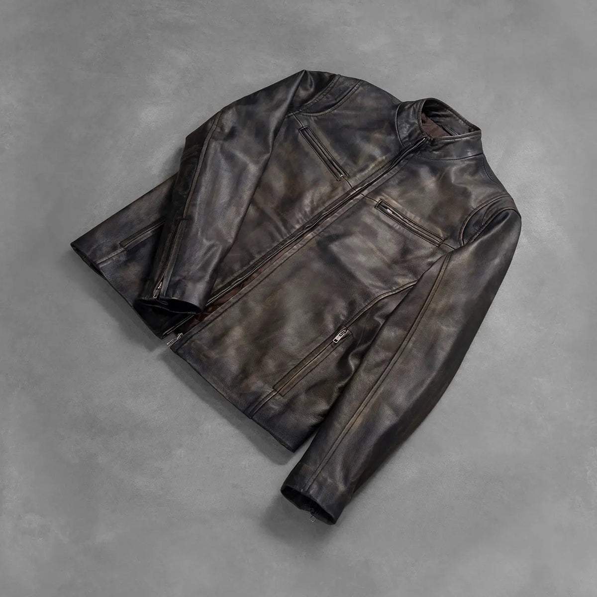 Ionic Blusão Biker de Couro para Homem – alternate product view 8