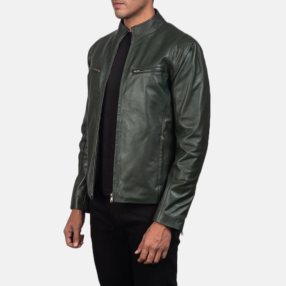 Ionic Blusão Biker de Couro para Homem – alternate product view 2