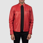 Ionic Blusão Biker de Couro para Homem – alternate product view 1