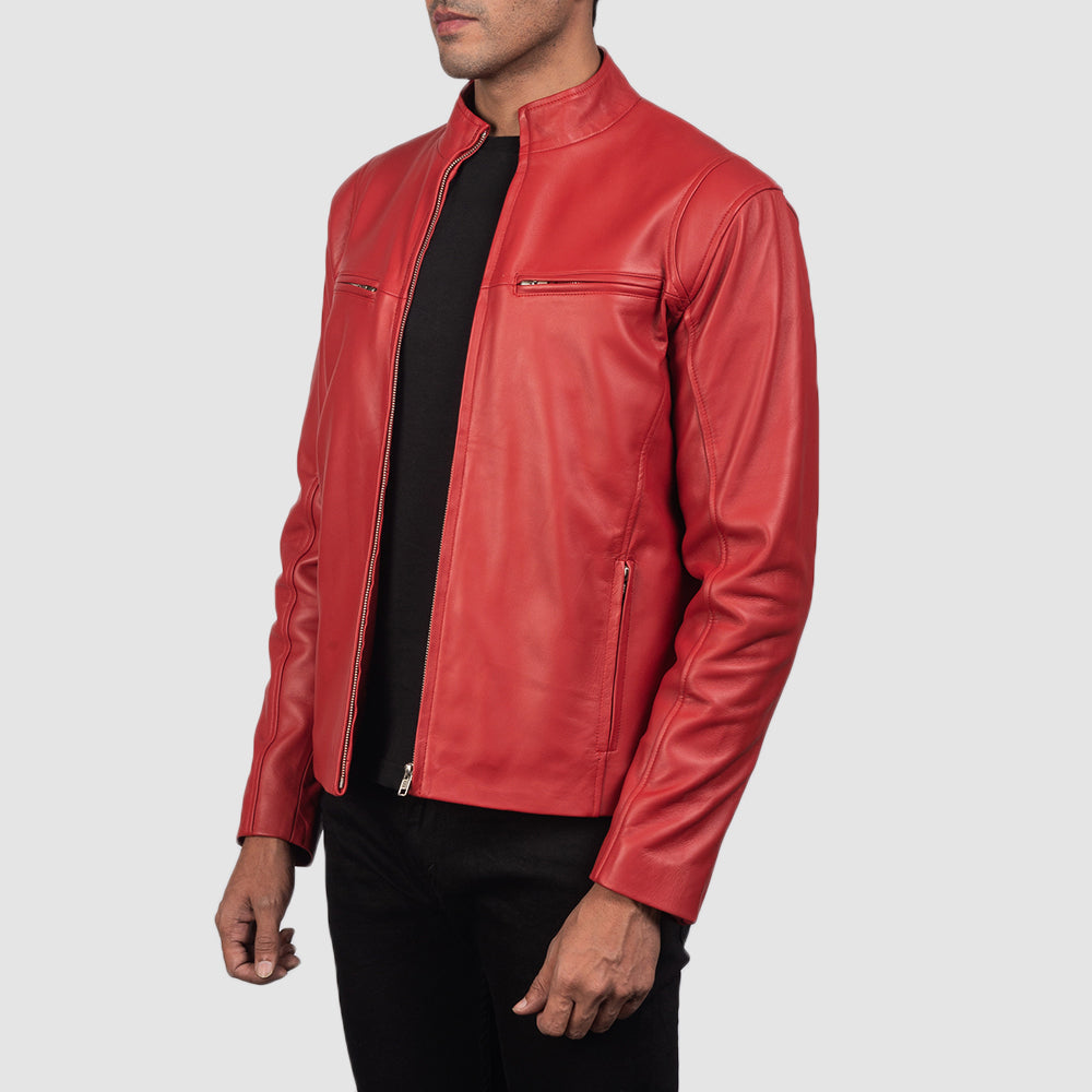 Ionic Blusão Biker de Couro para Homem – alternate product view 2