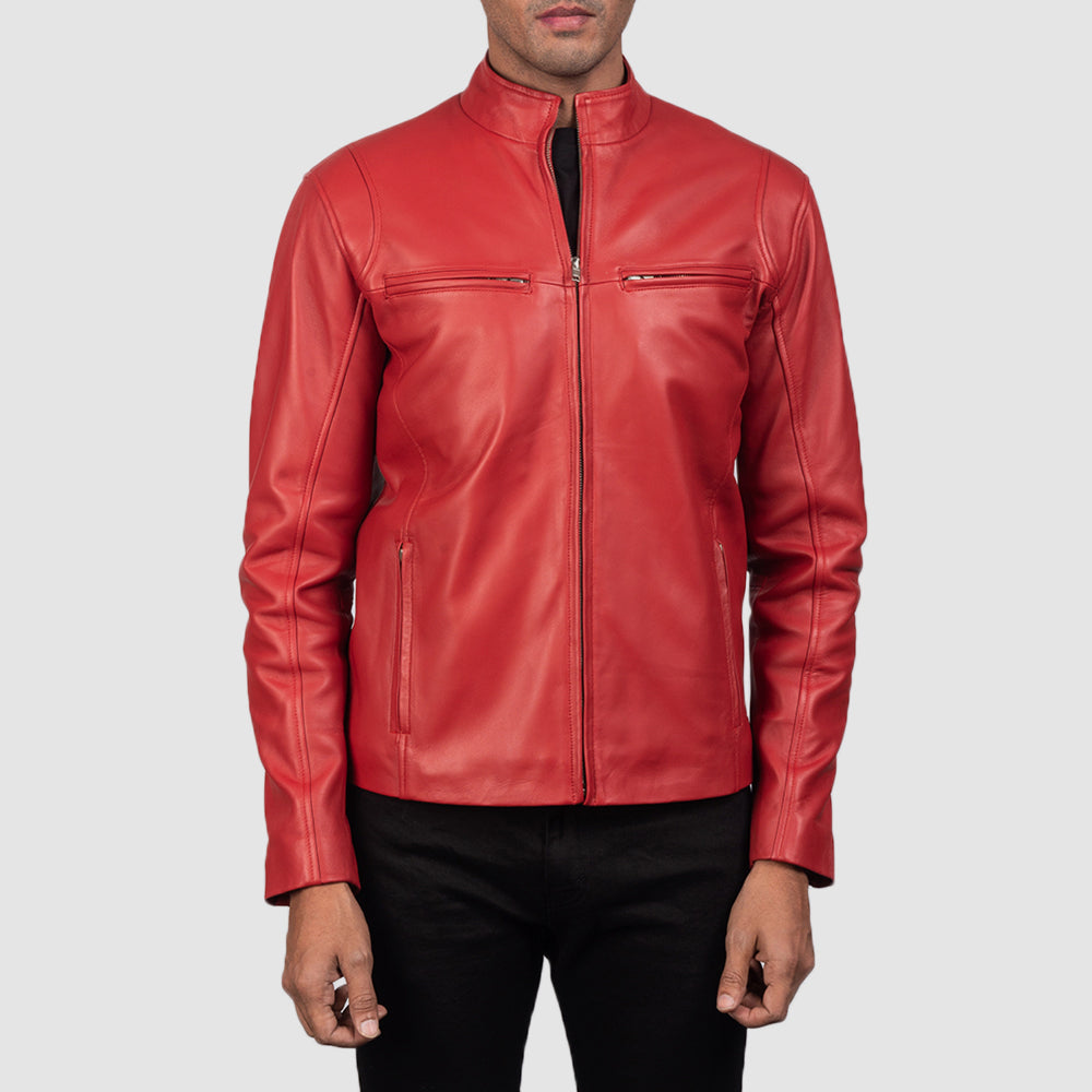Ionic Blusão Biker de Couro para Homem – alternate product view 3