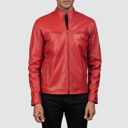 Ionic Blusão Biker de Couro para Homem – alternate product view 3