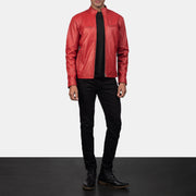 Ionic Blusão Biker de Couro para Homem – alternate product view 4