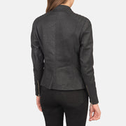 Kelsee Blusão Biker de Couro para Mulher – alternate product view 5