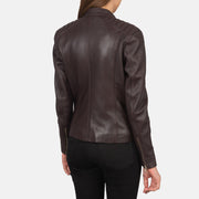 Kelsee Blusão Biker de Couro para Mulher – alternate product view 5