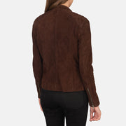 Kelsee Blusão Biker de Couro para Mulher – alternate product view 5