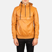Kenton Hooded Blusão de Couro para Homem – alternate product view 1