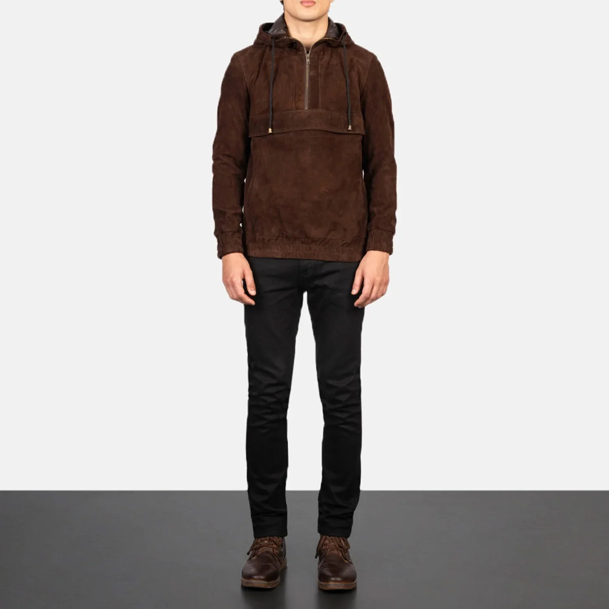 Kenton Hooded Blusão de Couro para Homem – alternate product view 3