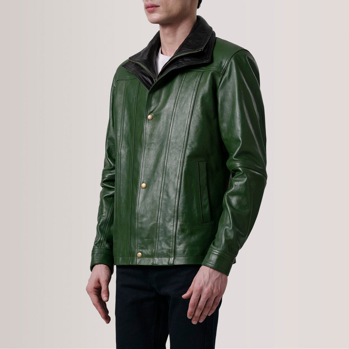 Klen Blusão de Couro para Homem – alternate product view 3