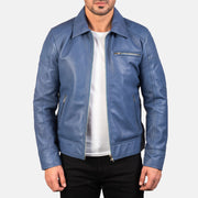 
Lavendard Brown Leather Biker Jacket in Brown Cowhide Leather - Vista frontal e silhueta ajustada | Comprar online