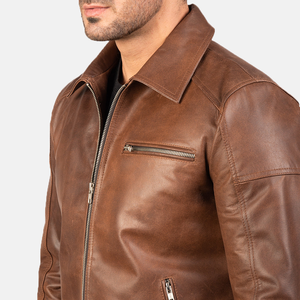 
Lavendard Jaqueta Biker de Couro para Homem – alternate product view 5