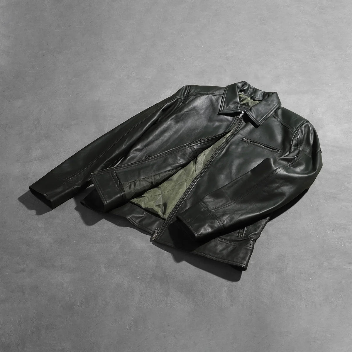 
Lavendard Jaqueta Biker de Couro para Homem – alternate product view 7