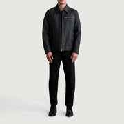 
Lavendard Jaqueta Biker de Couro para Homem – alternate product view 4