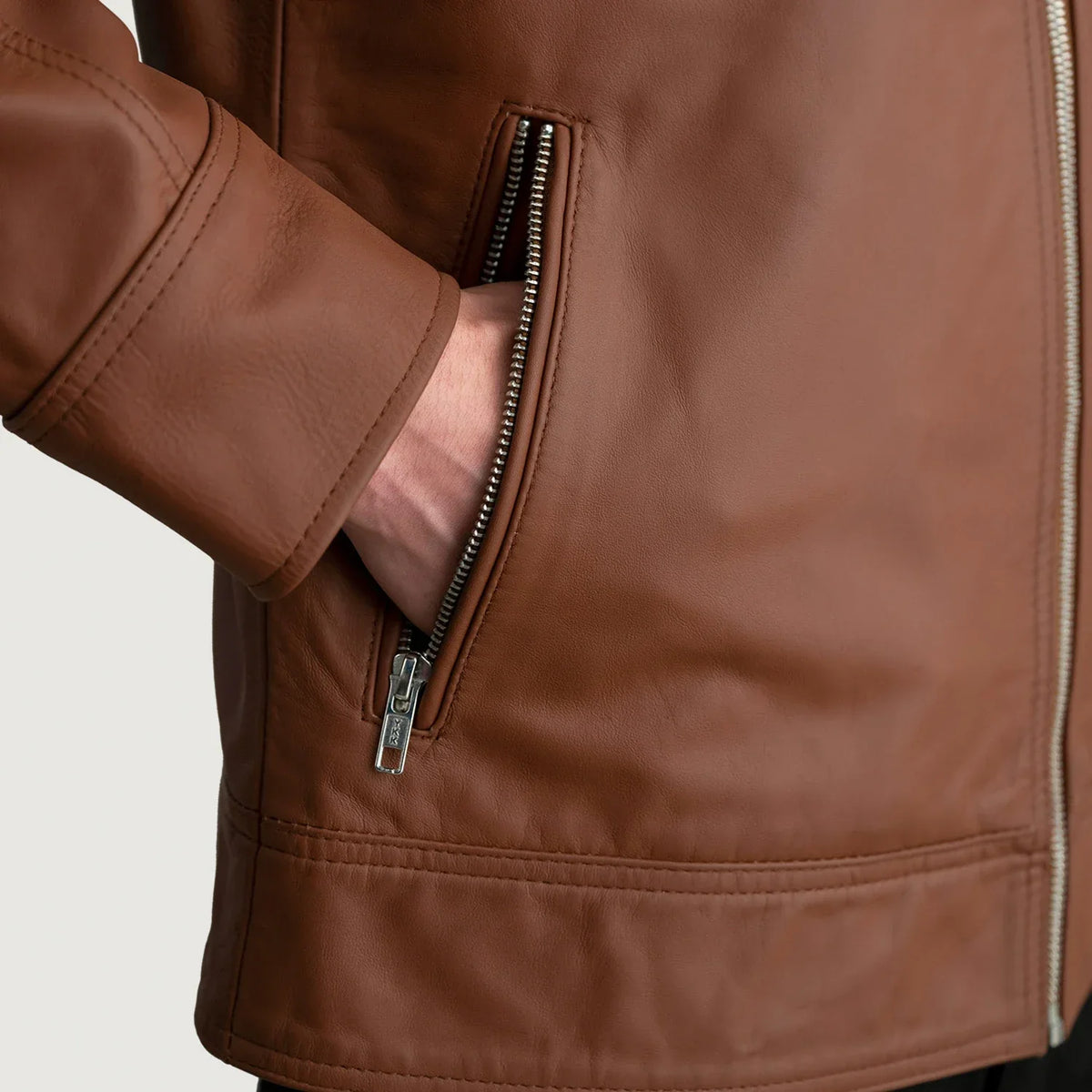 
Lavendard Jaqueta Biker de Couro para Homem – alternate product view 5