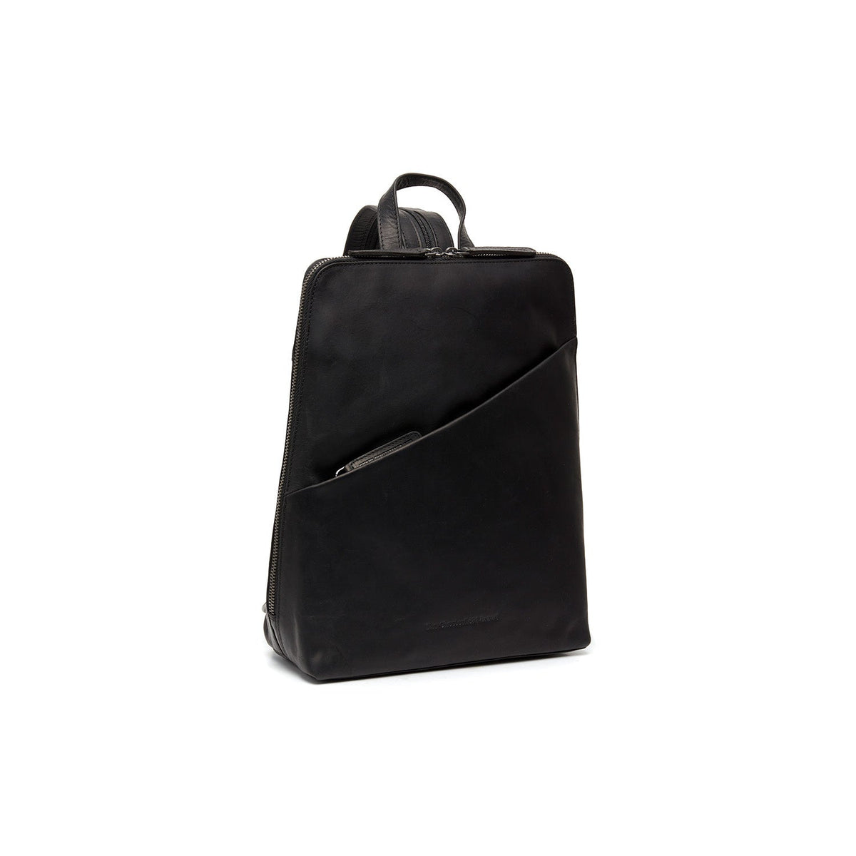 Amanda Full-Grain Leather Backpack para Mulher in Classic 100% Full-Grain Leather - Full Exterior Front Profile View | Buy Online