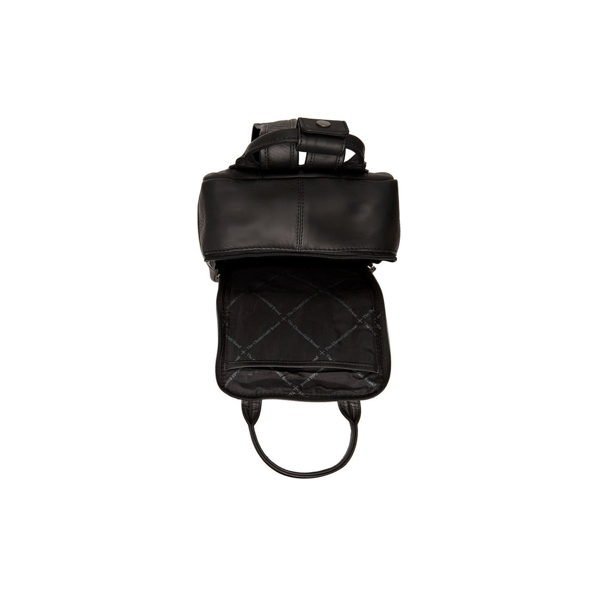 Solid Antique Brass Hardware &amp; Heavy-Duty Dual Zipper Detail on Bellary Full-Grain Leather Backpack para Mulher