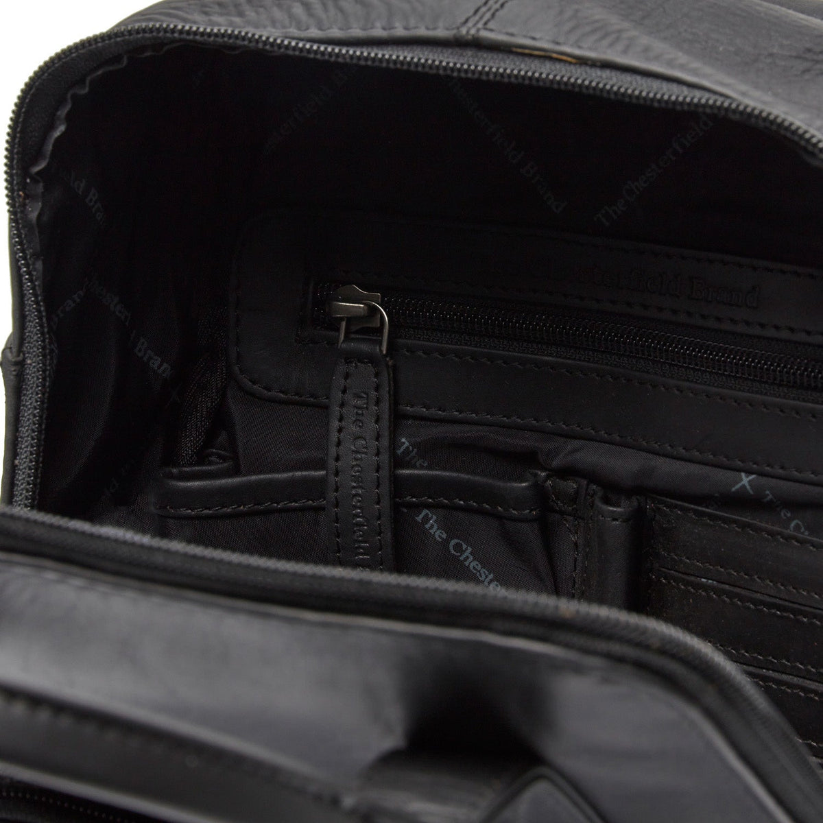 Bellary Full-Grain Leather Backpack para Mulher - Structured Side Profile Showing Gusset Depth &amp; Expansion Capacity