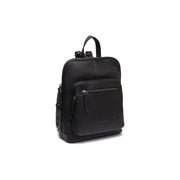 Floran Full-Grain Leather Backpack para Mulher in Classic 100% Full-Grain Leather - Full Exterior Front Profile View | Buy Online