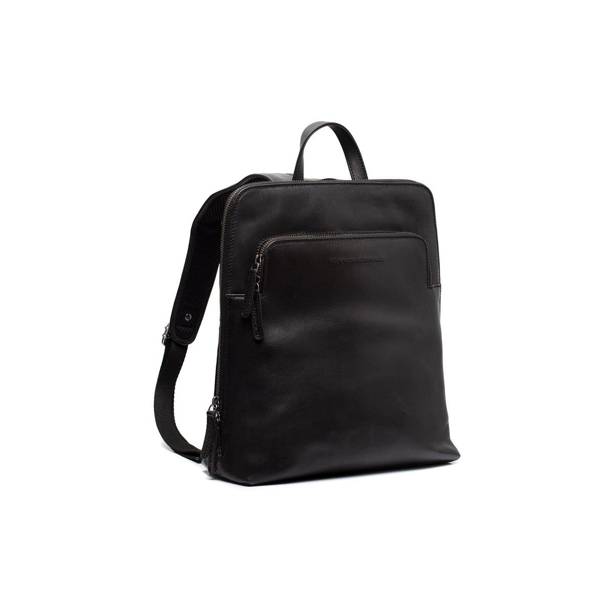 Fornella Full-Grain Leather Backpack para Mulher in Classic 100% Full-Grain Leather - Full Exterior Front Profile View | Buy Online