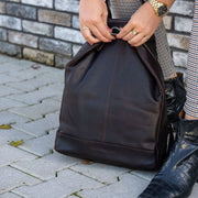 Manchester Full-Grain Leather Backpack para Mulher – alternate product view 3