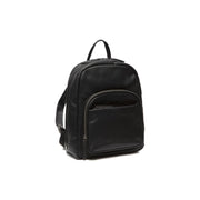 Santana Full-Grain Leather Backpack para Mulher in Tan 100% Full-Grain Leather - Full Exterior Front Profile View | Buy Online