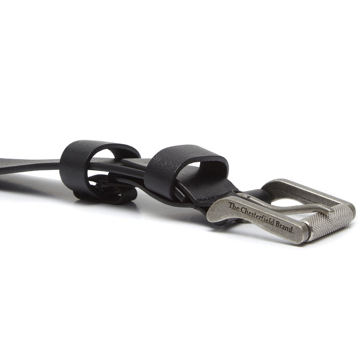 
Solid Antique Brass Hardware & Heavy-Duty Dual Zipper Detail on Aayden Couro Flor Integral Belt para Homem