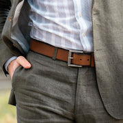 
Aayden Couro Flor Integral Belt para Homem – alternate product view 2