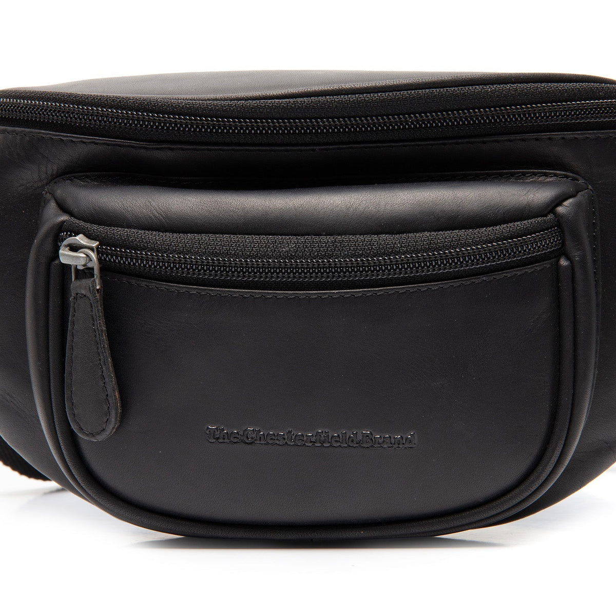 
Vernio Bolsa de cintura em couro - Perfil lateral estruturado com fole espaçoso